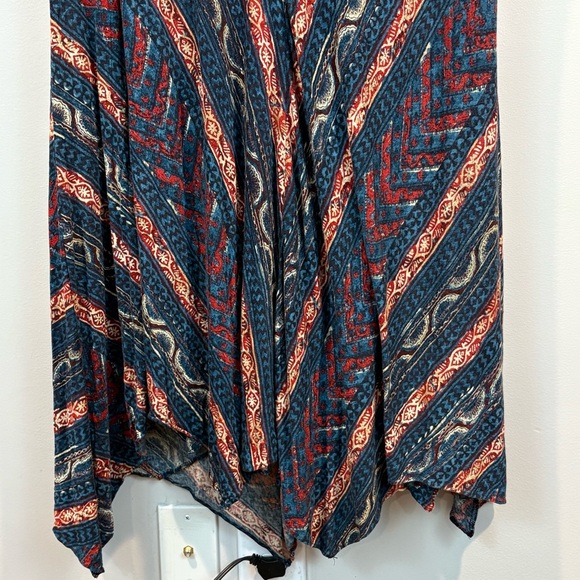 Ralph Lauren Boho Southwestern Chevron Stretch Knit Midi Dress Size 1X - Picture 3 of 8